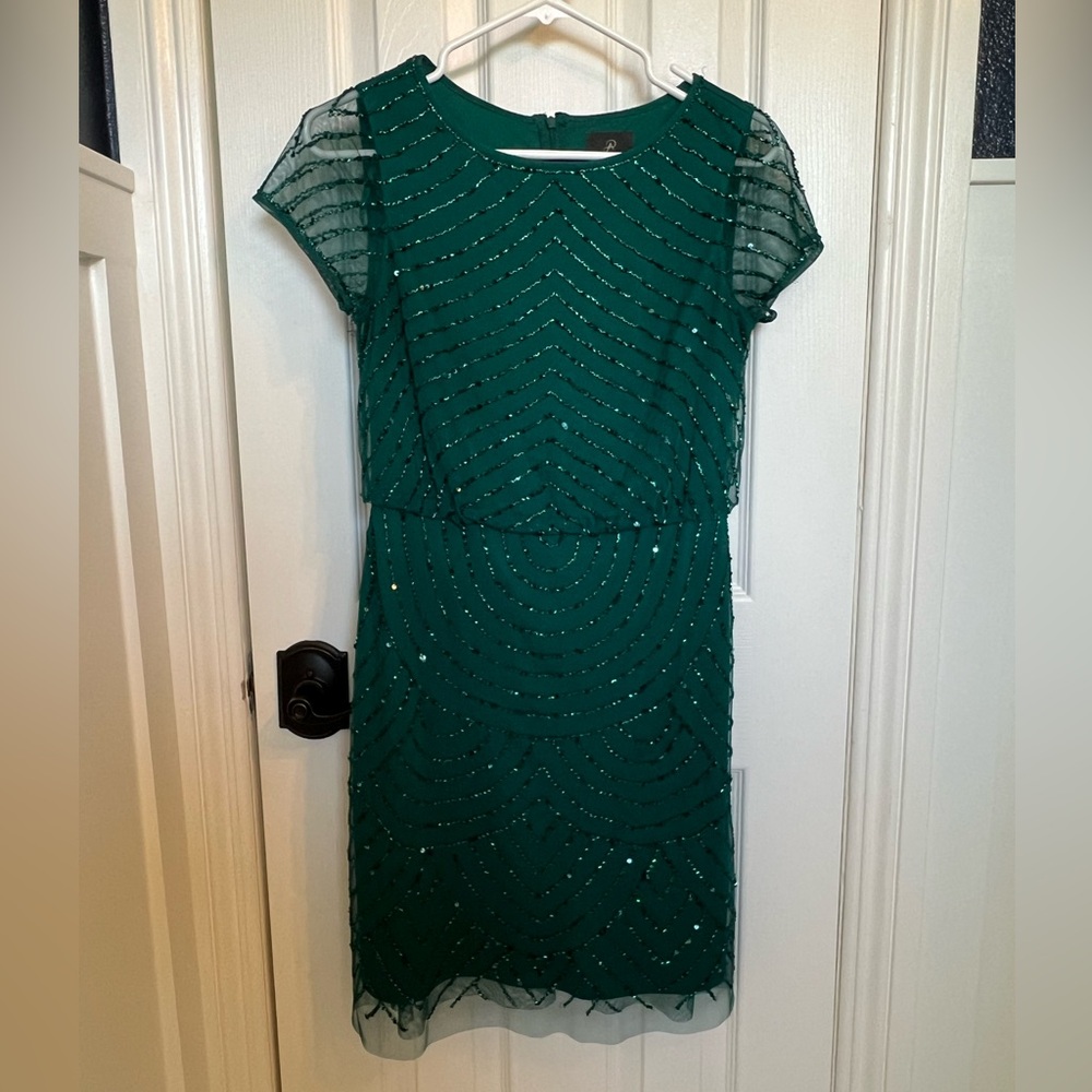 Adriana Papell sequin dress